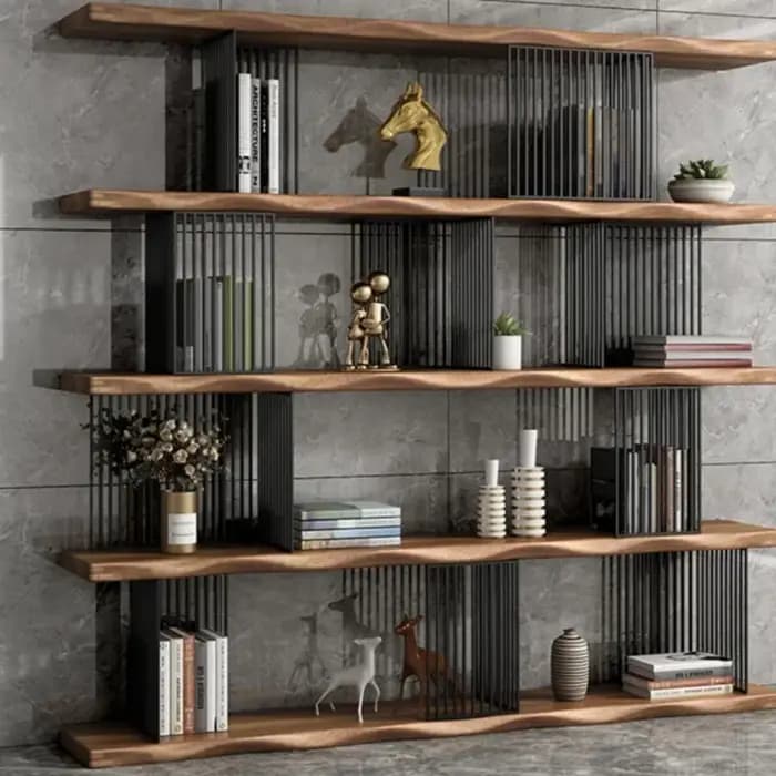 Bibliothèque d'angle armoires de salon vanité étagère en bois de luxe Bar