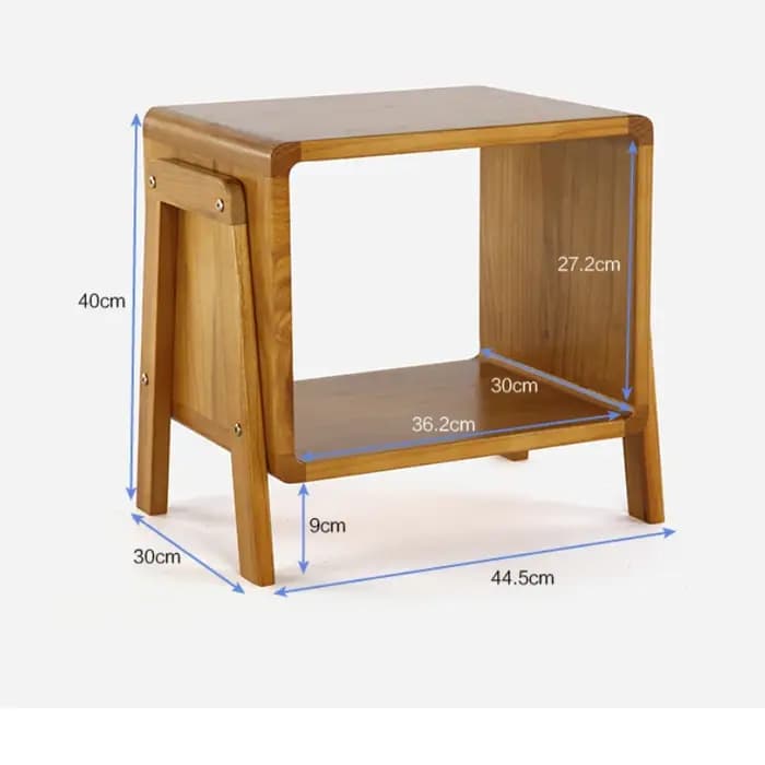 Banc de rangement polyvalent en bois créatif japonais