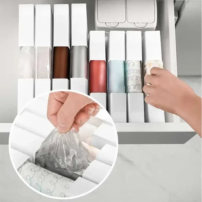 Boîte de rangement de sacs en plastique créatifs