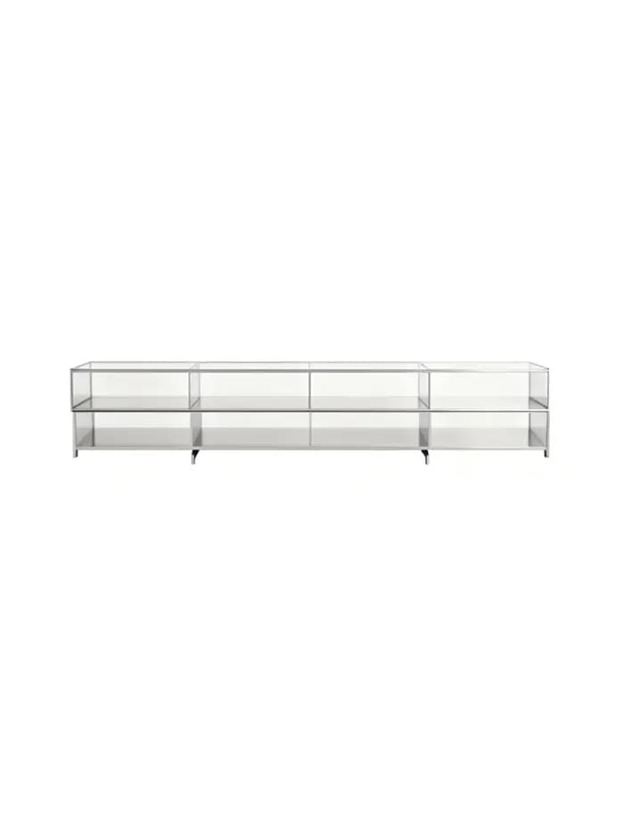 Meuble TV personnalisé minimaliste moderne pieds en métal Glam