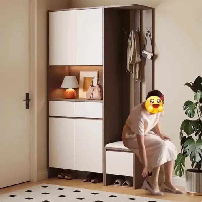 Armoire à chaussures multifonctionnelle élégante pour hommes