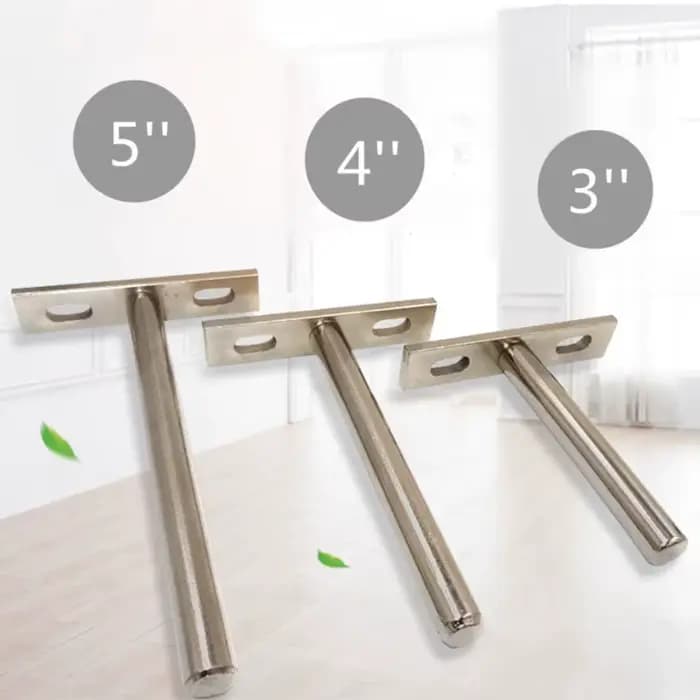 10 pièces 3 "4" 5 "Support d'étagère pliante supports de Support d'étagère murale flottante cachés p