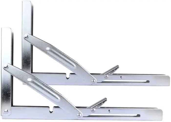 2 pièces pliant robuste étagère-support banc Table pliante étagère ou support