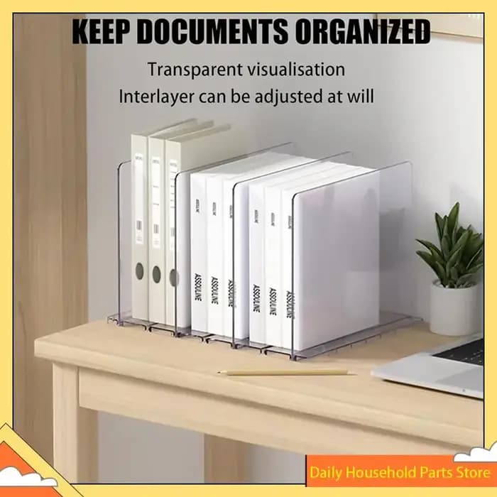 Organisateur de trieur de fichiers de bureau en acrylique