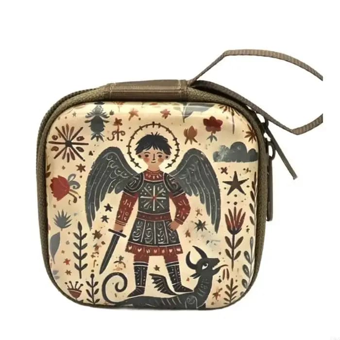 Pour écouteurs, boîte rangement bijoux religieux
