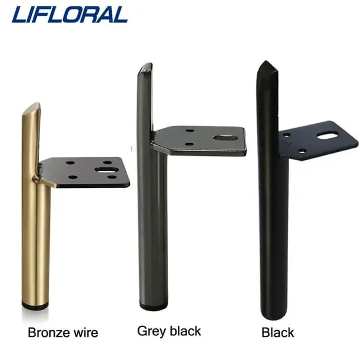 4 pièces lumière luxe métal épaissi salle de bain armoire meuble TV Table bord Support pieds canapé