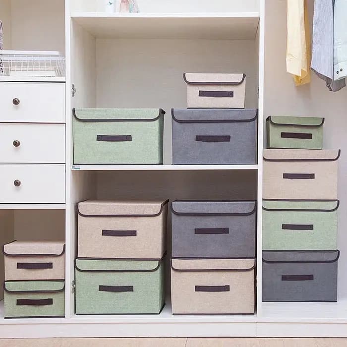 Boîte de rangement pliable en tissu Non tissé
