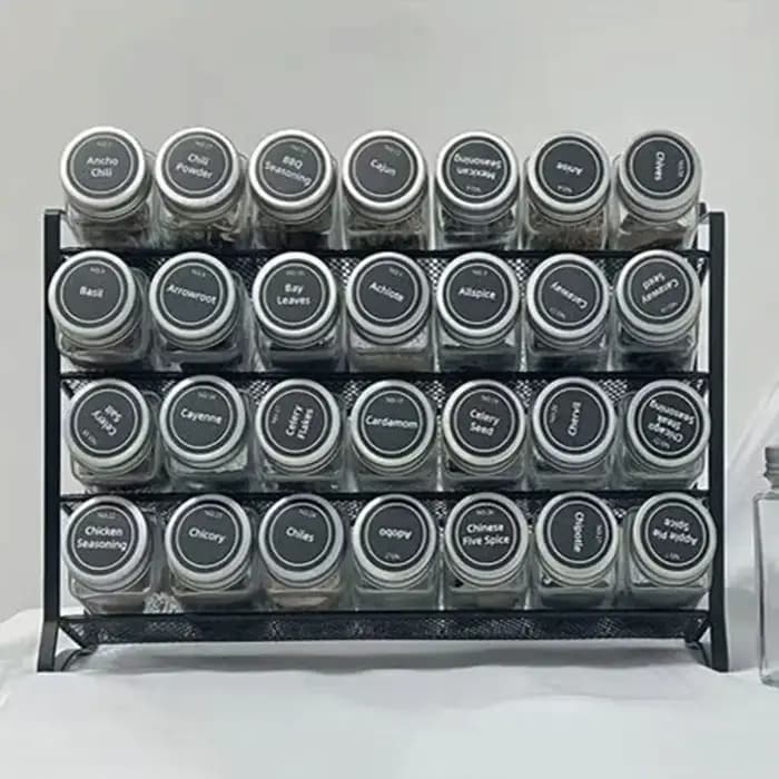 Étagère à épices à 4 niveaux, murale ou sur comptoir, robuste, grande capacité, support pour pots à épices, pour douche