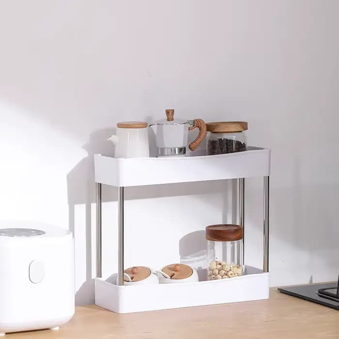 Organisateur de rangement sous évier à 2 niveaux