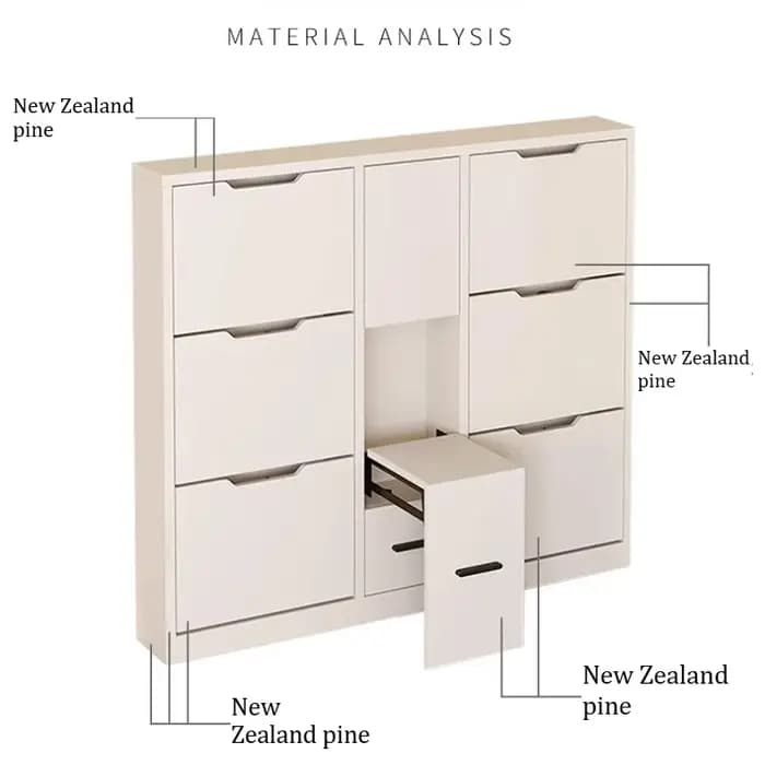 Meuble à chaussures blanc 80 cm, meuble de rangement moderne en bois avec assise, idéal pour espaces étroits, rangement vertical pour l'entrée de la maison