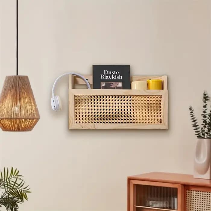 1 boîte de rangement murale de style rustique