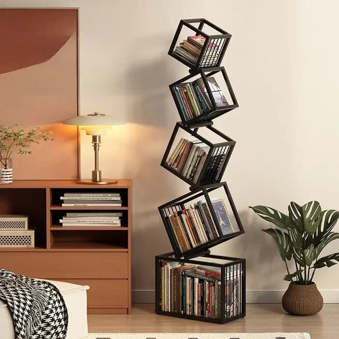Étagère de rangement en fer créative
