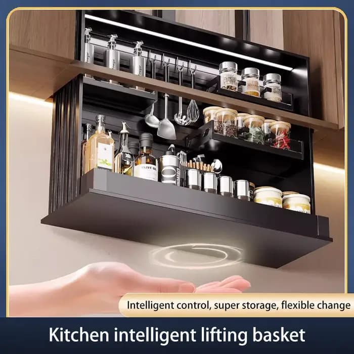Armoire de rangement verticale électrique intelligente avec panier