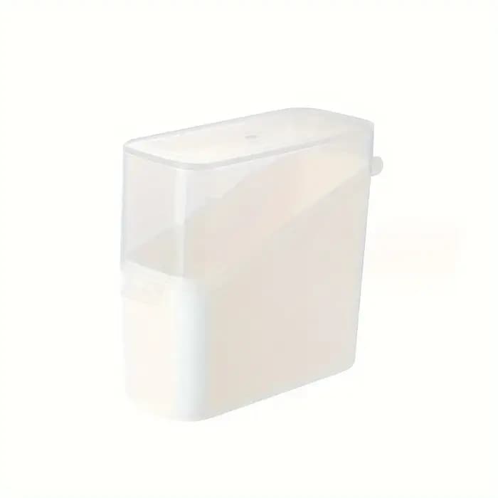 Boîte de rangement à couvercle transparent incliné de style japonais | Organisateur de stockage de