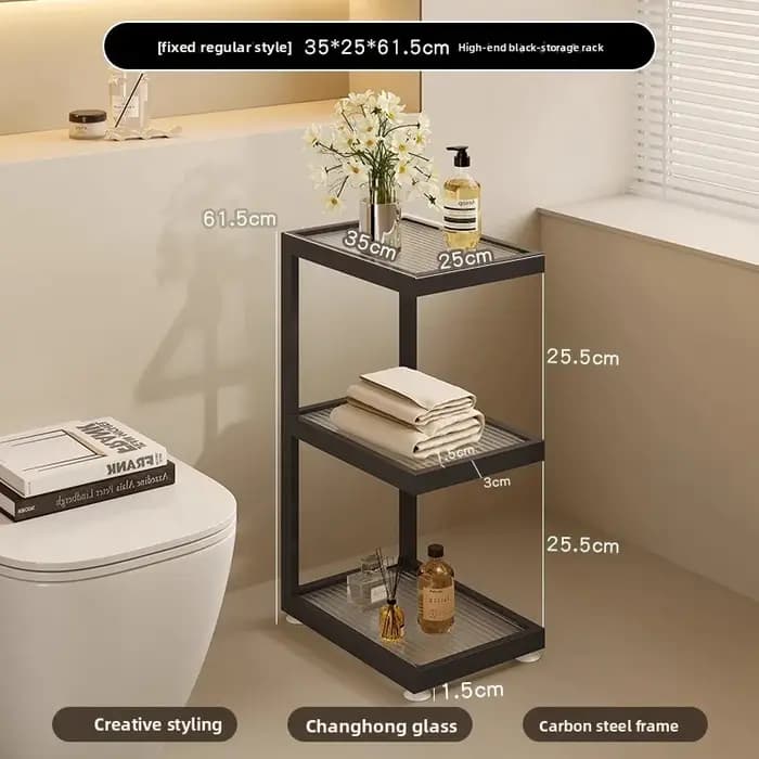 Organisateur de rangement de salle de bain spacieux