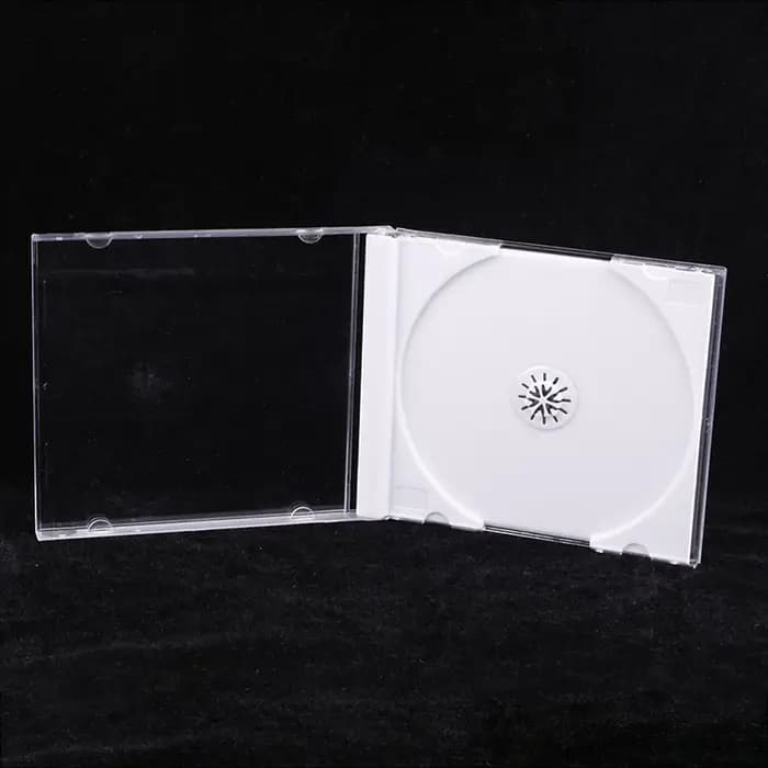 Boîte à CD transparente de haute qualité, étui à CD vide, étui à CD en plastique PP, capacité de 1 à