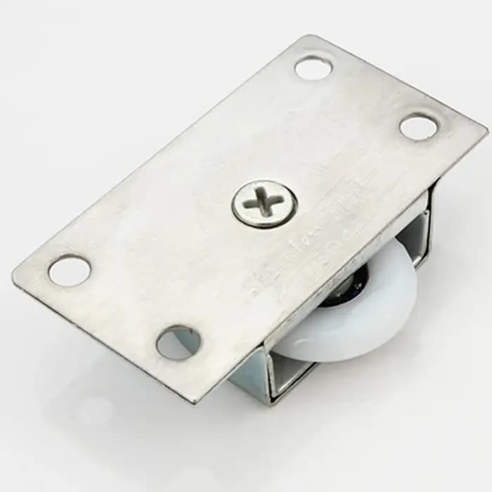 1 ensemble de rouleaux de porte coulissante en acier inoxydable, accessoires de meubles de porte de