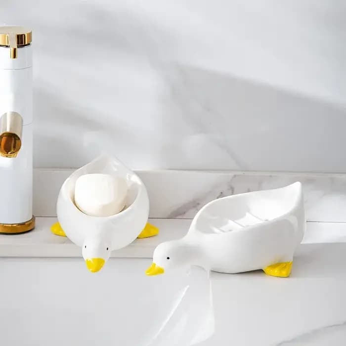 Boîte à savon en forme de canard