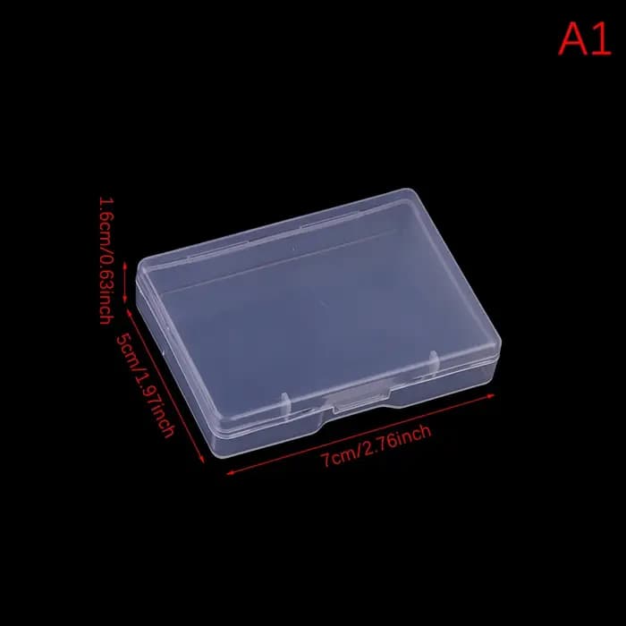 Boîte en plastique transparente, boîte d'emballage rectangulaire translucide, étui de rangement, anti-poussière, Durable, solide, conteneur de bijoux
