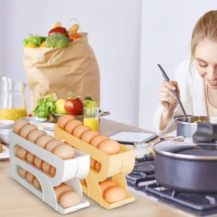 Distributeur d'œufs pour réfrigérateur à 3 niveaux