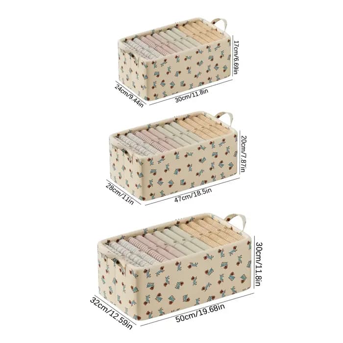 Boîte de rangement pour vêtements en tissu épaissi