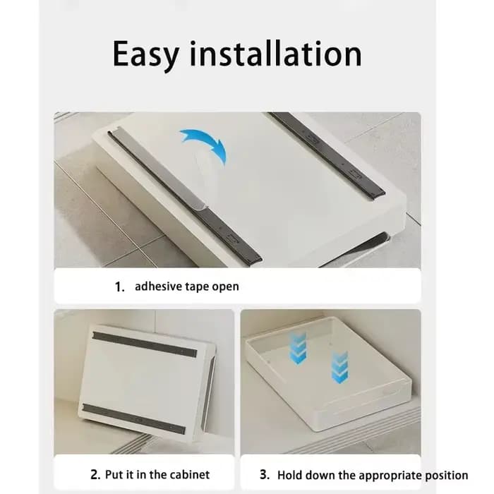 Nouveau support de rangement de cuisine avec Rails coulissants, Type tiroir de cuisine coulissant, p