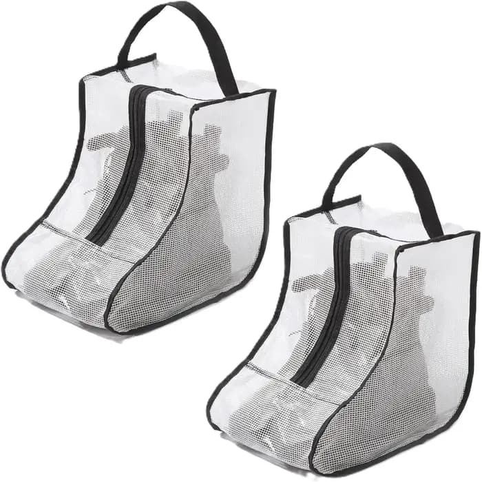 Sac de rangement pour bottes, 2 pièces, sacs à chaussures portables pour le rangement et les voyages, housse transparente anti-poussière pour bottes, organisateur de bottes
