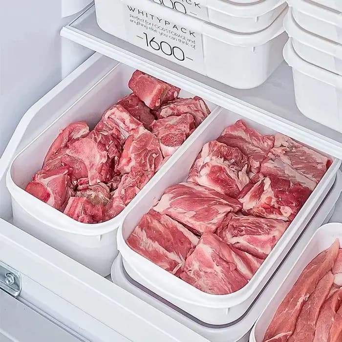 Boîte de conservation blanche grande capacité pour réfrigérateur