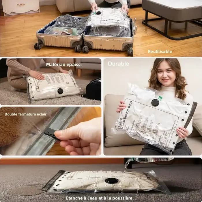 Sacs de rangement sous vide pour vêtements