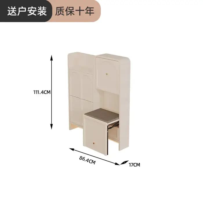 Meuble à chaussures de luxe commercial avec assise, armoire d'entrée, meuble à chaussures pour enfan