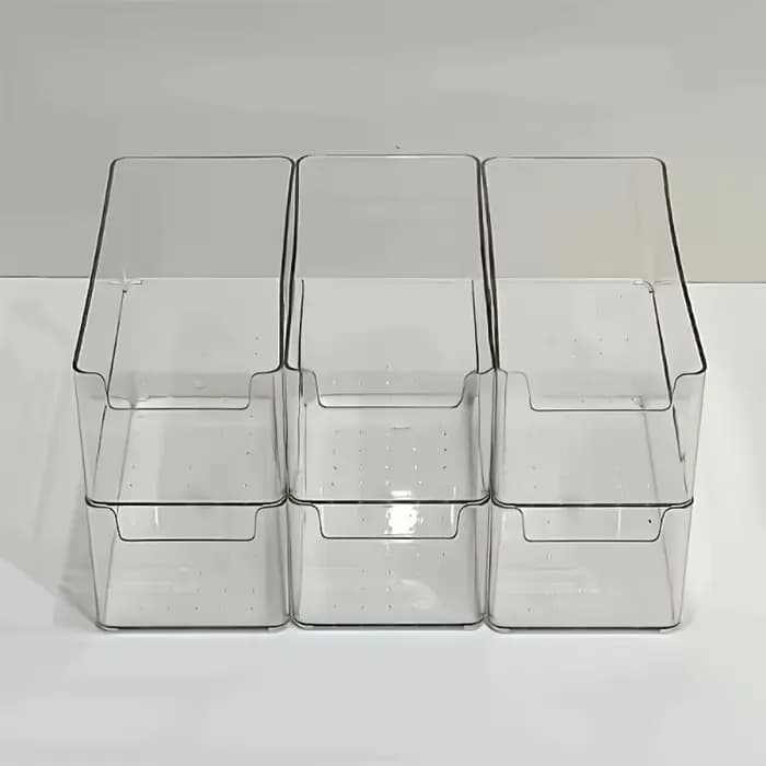 Boîte de rangement transparente multifonctionnelle-bureau de bureau Durable