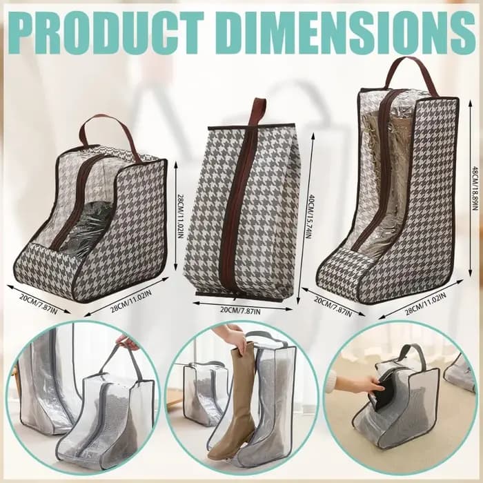 Sac de rangement portable et imperméable pour bottes