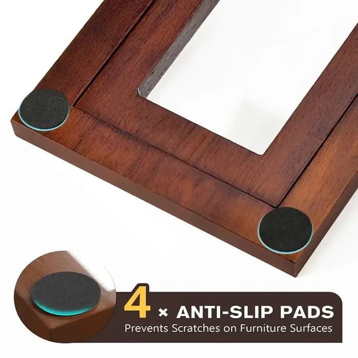 Support de disques vinyles en bois