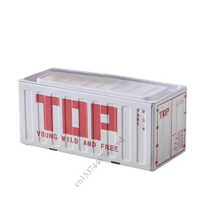 Boîte rangement moderne Conteneur en métal durable pour décoration bureau à domicile P9YB