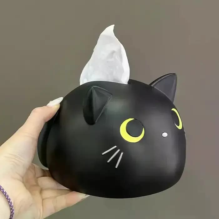 Boîte à mouchoirs en forme de chat mignon