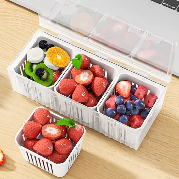 Organisateur de stockage de réfrigérateur résistant aux aliments