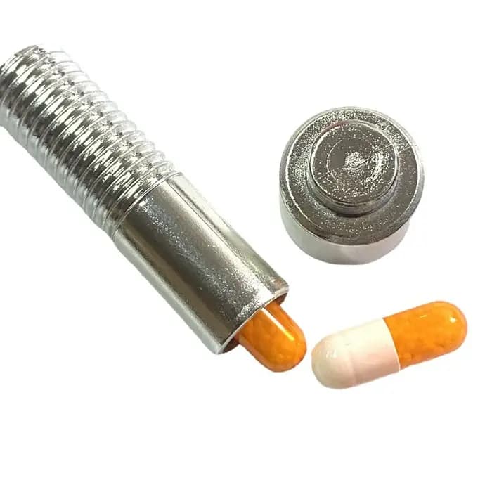 Boîte de rangement cachée en forme de vis, conception sans écrou, stockage sûr pour objets de valeur