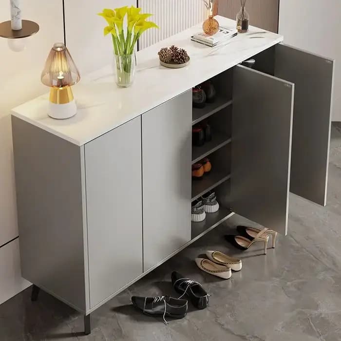 Armoire à chaussures porte de maison nouveau style chinois chaud grande capacité moderne simple