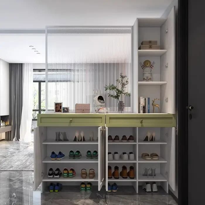 Armoire d'entrée moderne en verre pour bijoux