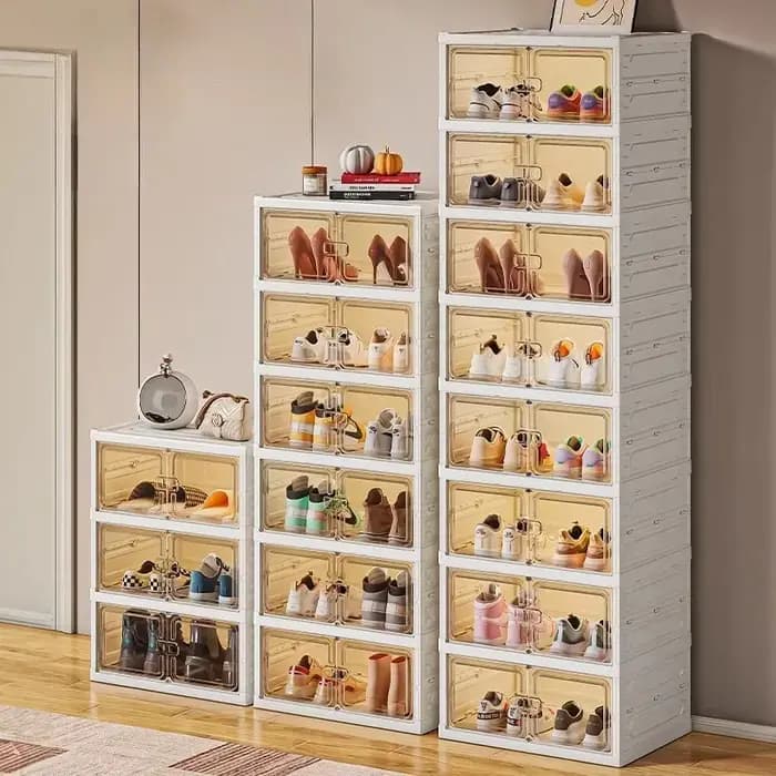 Étagère à chaussures pliable de style nordique