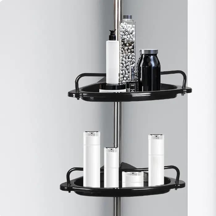 Support de rangement d'angle de salle de bain en acier inoxydable