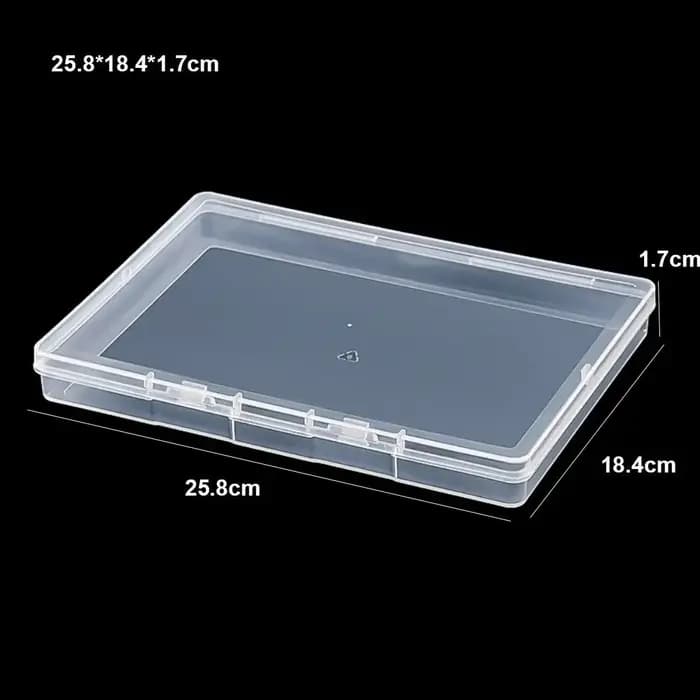 Boîte de rangement carrée transparente et durable pour petits objets