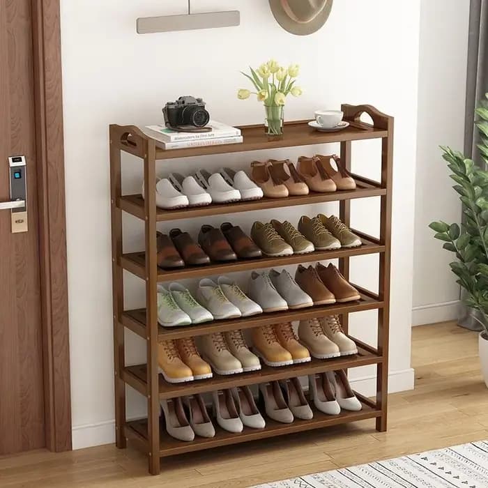 Étagère à chaussures en bambou de haute qualité