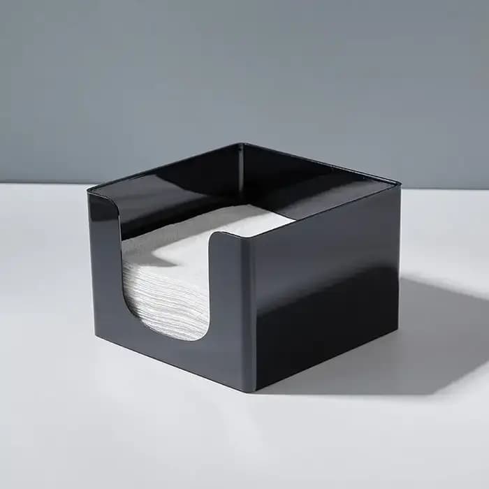 Boîte de rangement de mouchoirs minimaliste carrée