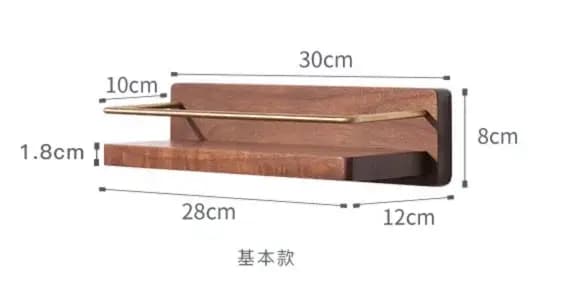 Porte-serviettes mural en bois, support pour rouleau de papier toilette, étagère de salle de bain, s