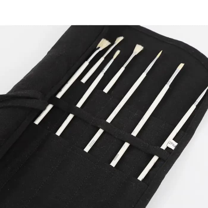 Sac de rangement en toile pour pinceaux de peinture