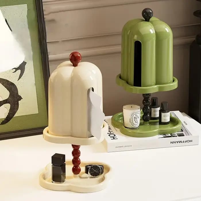 Boîte à mouchoirs rétro française dans le style ancien du sens avancé