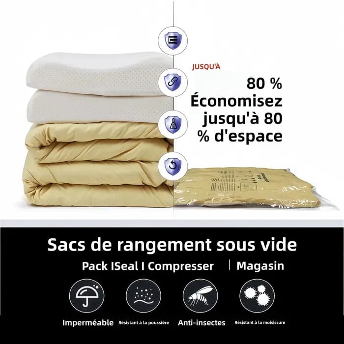 Sacs de rangement sous vide pour vêtements