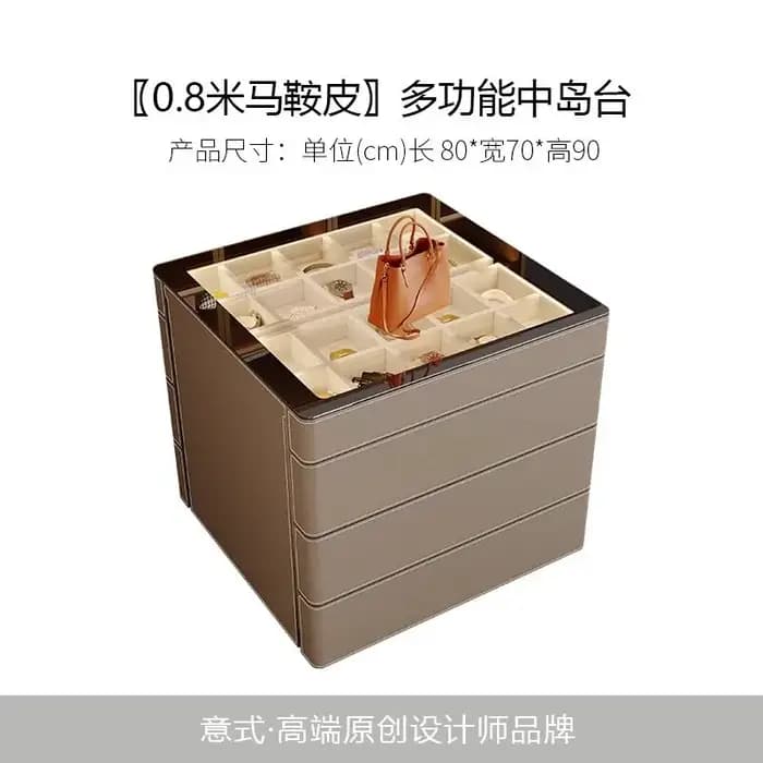 Vitrine à bijoux en verre, tiroirs de bureau, armoire au design moderne, meuble de rangement nordiqu