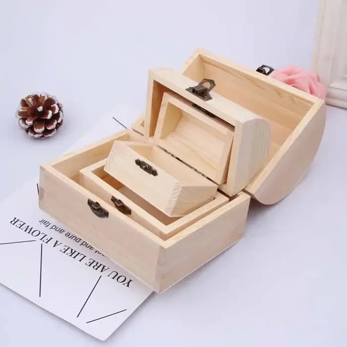 Décorer la boîte en bois bibelot artisanat cadeau bijoux souvenir petit/grand mariage